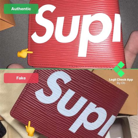 supreme x louis vuitton wallet fake vs real|louis vuitton supreme raincoat.